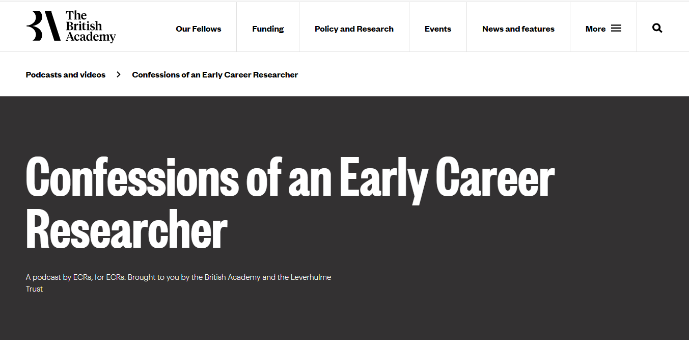 Confessions of an Early Career Researcher